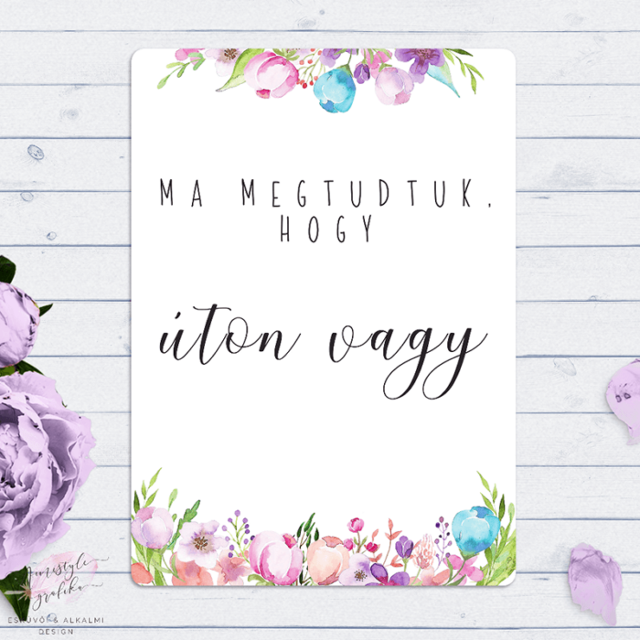 Vadvirágos Kismama Mérföldkő Kártya Csomag Vadvirágos Kismama Mérföldkő Kártya Csomag