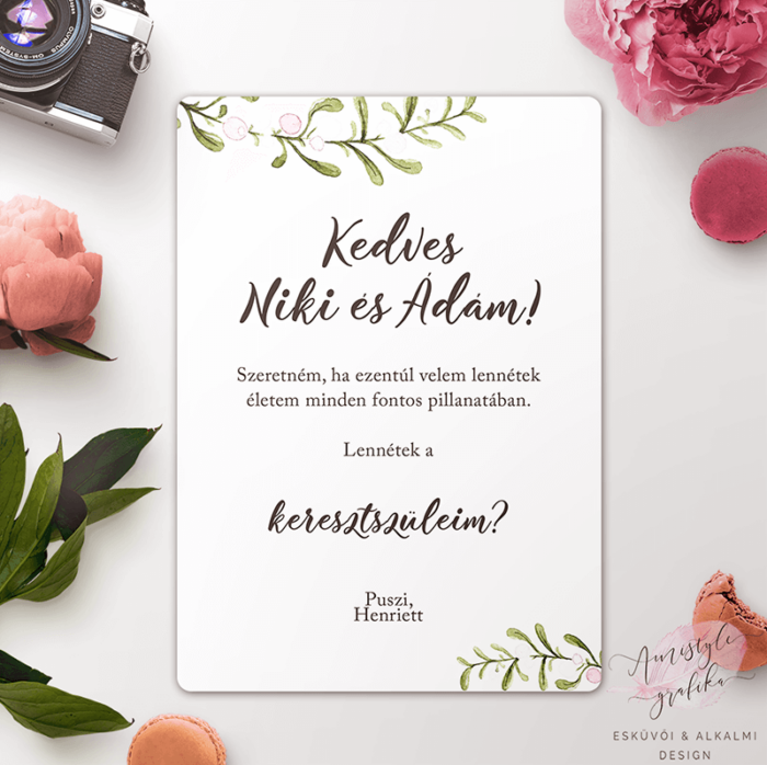 Fagöngyös Keresztszülő Felkérő Lap Fagöngyös Keresztszülő Felkérő Lap