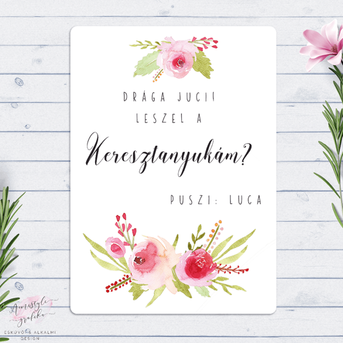 Rózsás Keresztszülő Felkérő Lap Rózsás Keresztszülő Felkérő Lap