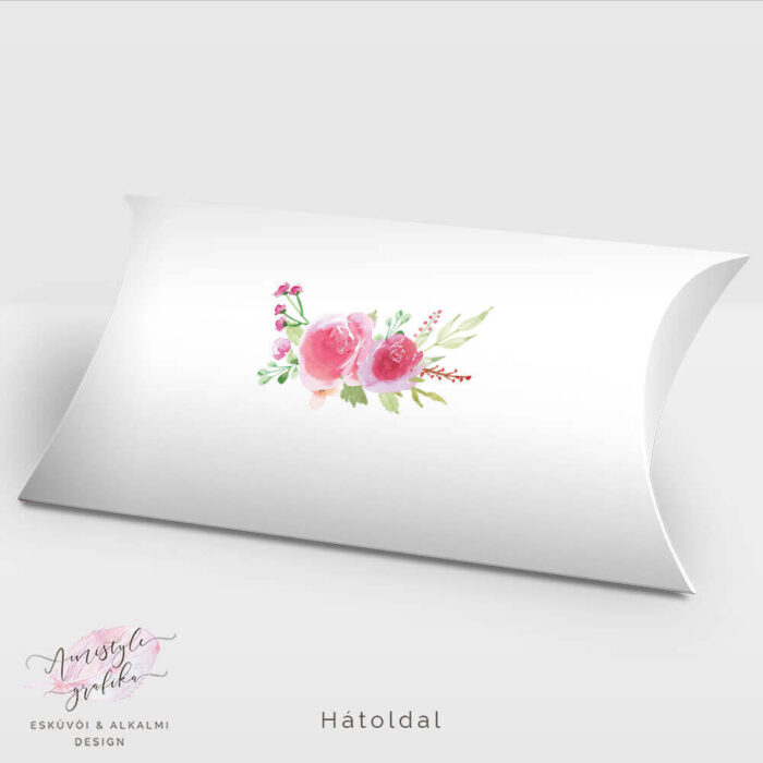 Pink Barack Nászajándék Pénzátadó Pillow Box Pink Barack Nászajándék Pénzátadó Pillow Box