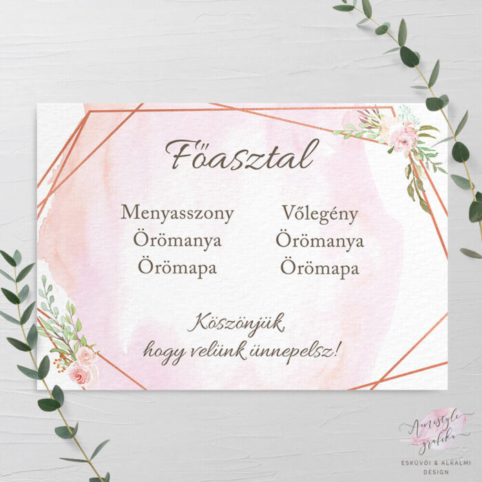 Geometrikus és Virágos Esküvői Ültetési Rend - A4 5 Lapos Geometrikus és Virágos Esküvői Ültetési Rend - A4 5 Lapos