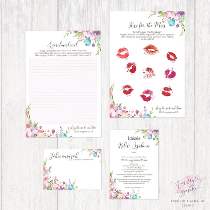Floral Lánybúcsú Szett Floral Lánybúcsú Szett