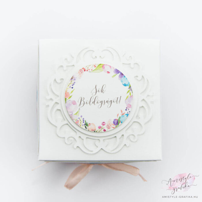 Virágos Esküvői Meglepetés Ajándékdoboz Virágos Esküvői Meglepetés Ajándékdoboz