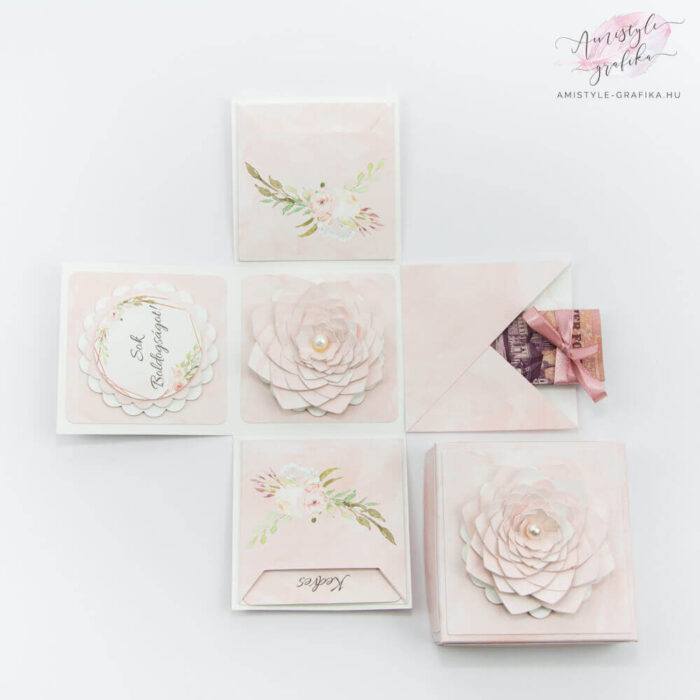 Geometrikus Esküvői Meglepetés Nászajándékdoboz Geometrikus Esküvői Meglepetés Nászajándékdoboz