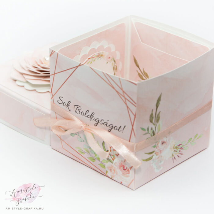 Geometrikus Esküvői Meglepetés Nászajándékdoboz Geometrikus Esküvői Meglepetés Nászajándékdoboz