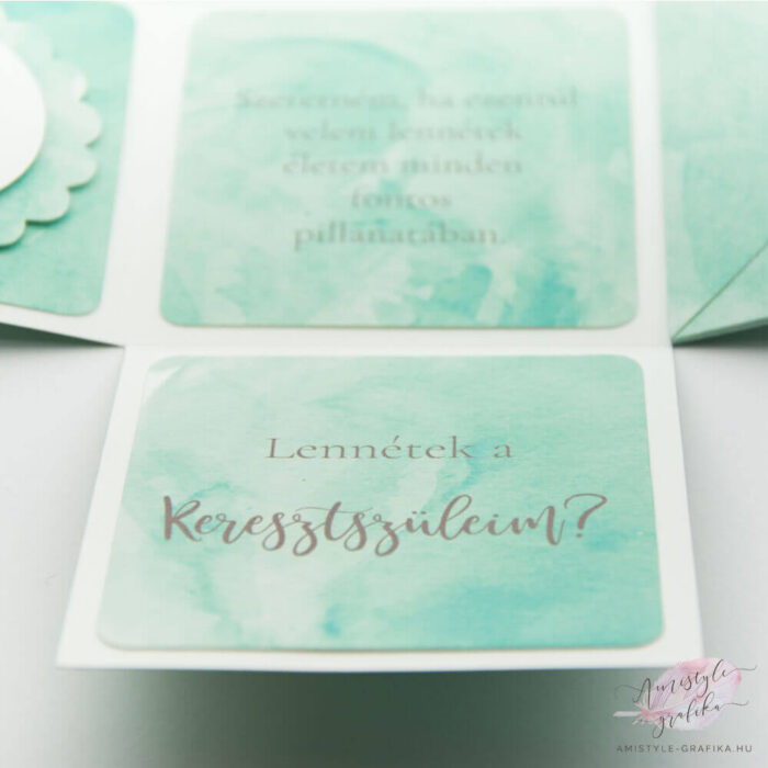 Masnis Keresztszülő Felkérő Meglepetésdoboz - Több színben Masnis Keresztszülő Felkérő Meglepetésdoboz - Több színben