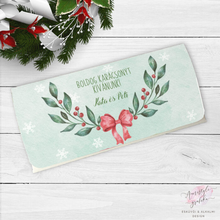 Karácsonyi Ágas Masnis Ajándék Pénzátadó Boríték Karácsonyi Ágas Masnis Ajándék Pénzátadó Boríték