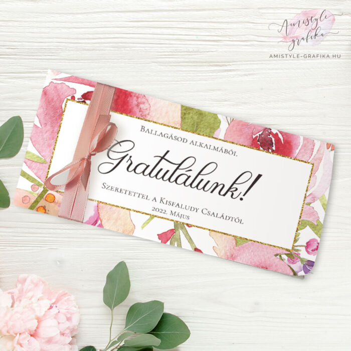Virágmintás Ballagási Pénzátadó Boríték Virágmintás Ballagási Pénzátadó Boríték