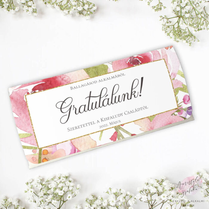 Virágmintás Ballagási Pénzátadó Boríték Virágmintás Ballagási Pénzátadó Boríték