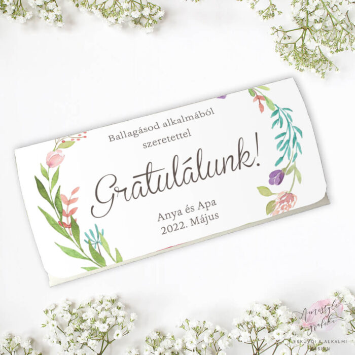 Vadvirágkoszorús Ballagási Pénzátadó Boríték Vadvirágkoszorús Ballagási Pénzátadó Boríték