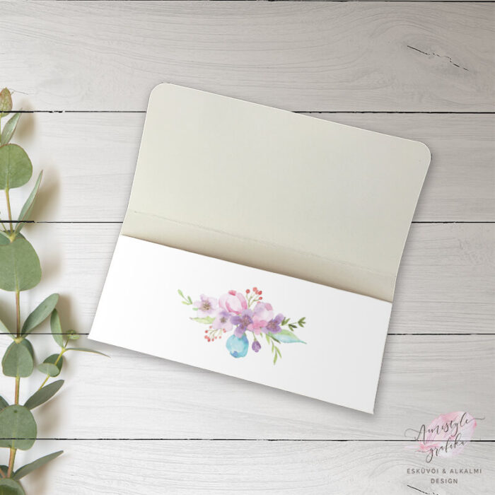 Akvarellvirágos Ballagási Pénzátadó Boríték Akvarellvirágos Ballagási Pénzátadó Boríték
