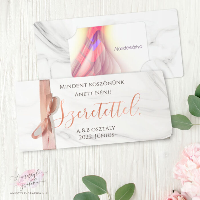 Márvány Tanárbúcsúztató Ajándékkártya Átadó Boríték Márvány Tanárbúcsúztató Ajándékkártya Átadó Boríték