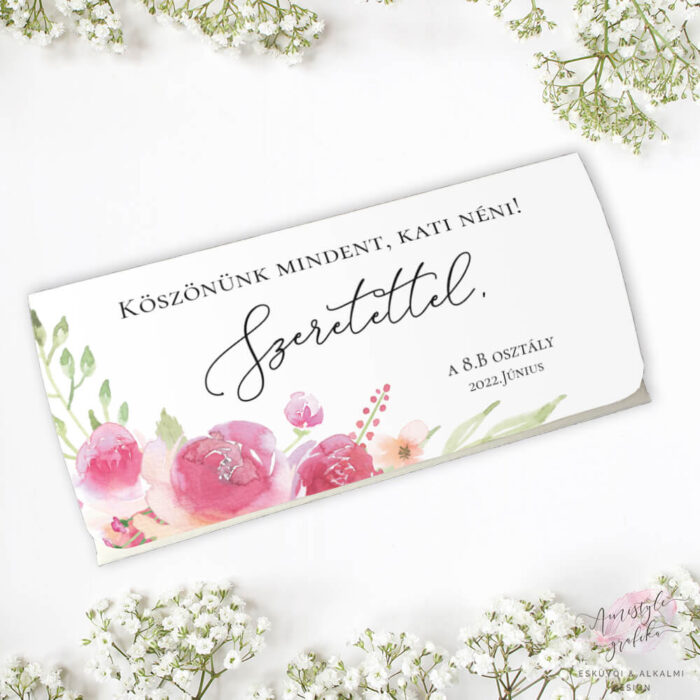 Watercolor Tanárköszöntő Ajándékkártya Átadó Boríték Watercolor Tanárköszöntő Ajándékkártya Átadó Boríték