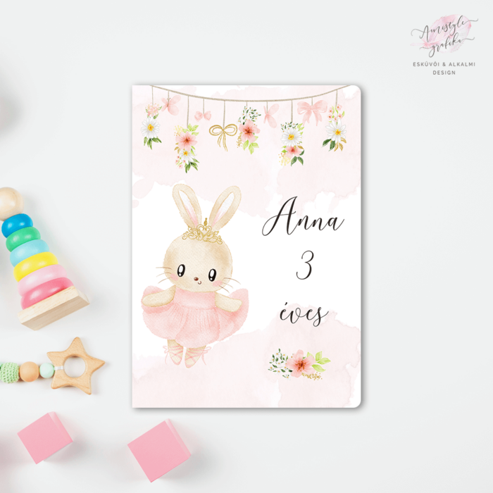 Bunny Ballerina Hajtott Szülinapi Meghívó Bunny Ballerina Hajtott Szülinapi Meghívó