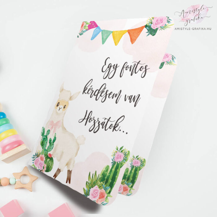 Lovely Llama_Keresztszülő felkérő hajtott_A6_1 Lovely Llama_Keresztszülő felkérő hajtott_A6_1