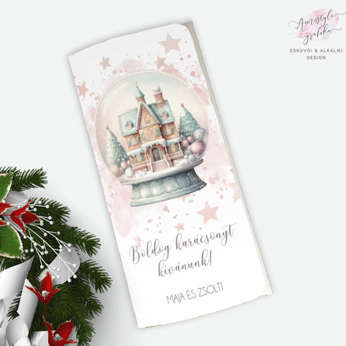 Karácsonyi ajándék pénzátadó boríték - Varázslatos Gömbvilág - Amistyle Grafika Karácsonyi ajándék pénzátadó boríték - Varázslatos Gömbvilág - Amistyle Grafika