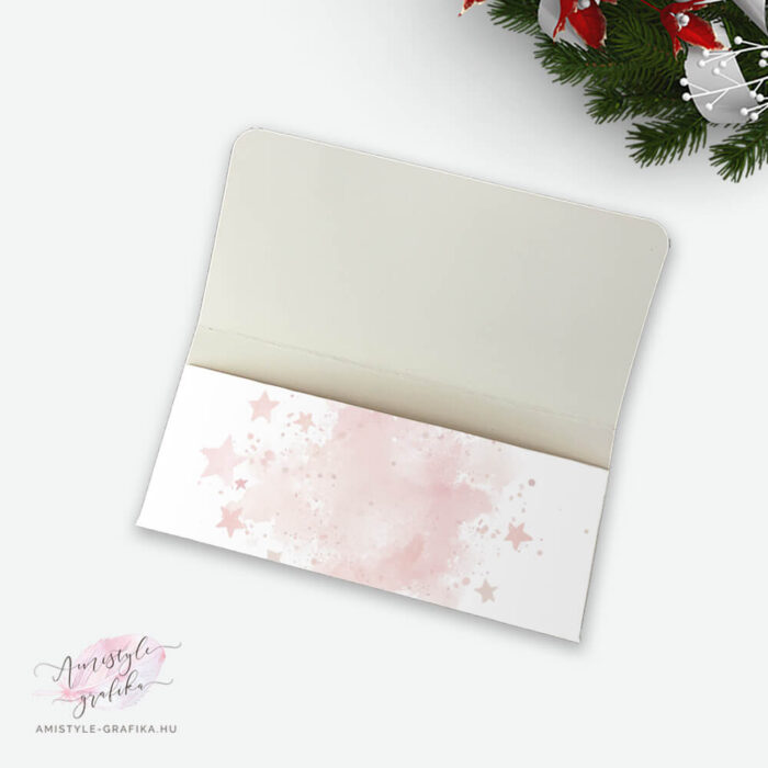 Karácsonyi ajándék pénzátadó boríték - Varázslatos Gömbvilág - Amistyle Grafika Karácsonyi ajándék pénzátadó boríték - Varázslatos Gömbvilág - Amistyle Grafika