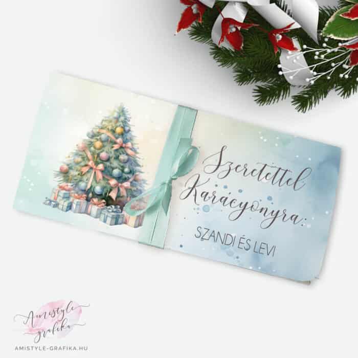 Karácsonyi ajándék pénzátadó boríték - Álomfenyő Karácsonyra - Amistyle Grafika Karácsonyi ajándék pénzátadó boríték - Álomfenyő Karácsonyra - Amistyle Grafika