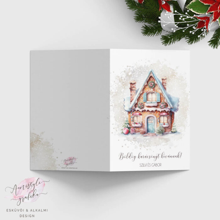 Karácsonyi Üdvözlőlap (Kártyával vagy Anélkül) - 1 vagy 3 db - Havas Mézes Karácsonyi Üdvözlőlap (Kártyával vagy Anélkül) - 1 vagy 3 db - Havas Mézes