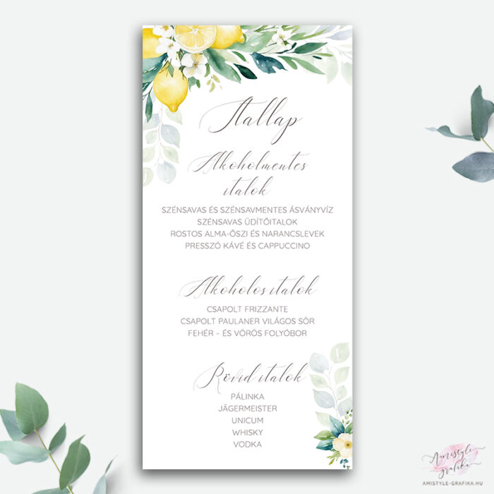 Amalfi Lemon_Esküvői menü és itallap_3 Amalfi Lemon_Esküvői menü és itallap_3