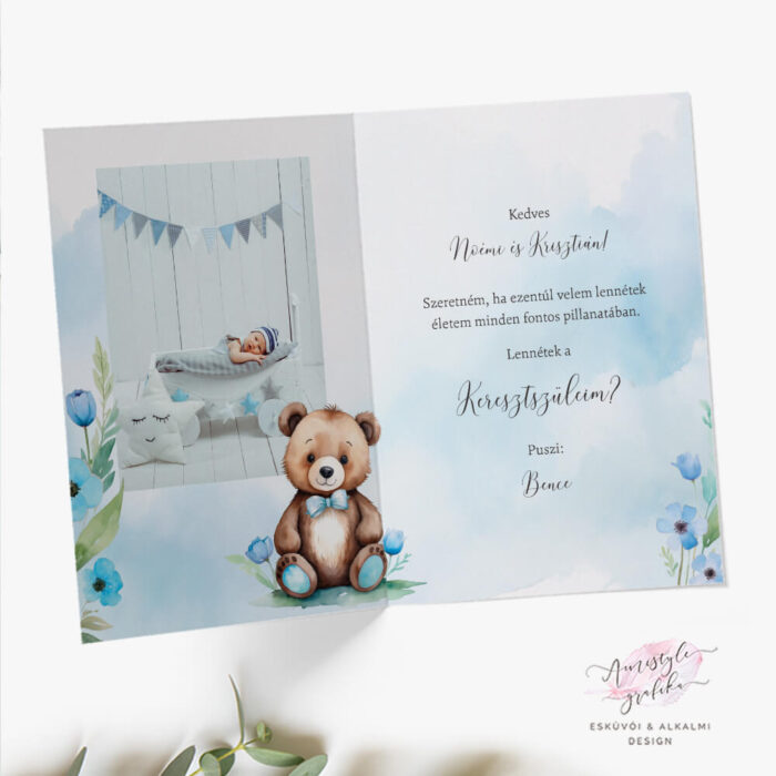 Dusty Bear Keresztszülő Felkérő Lap Dusty Bear Keresztszülő Felkérő Lap