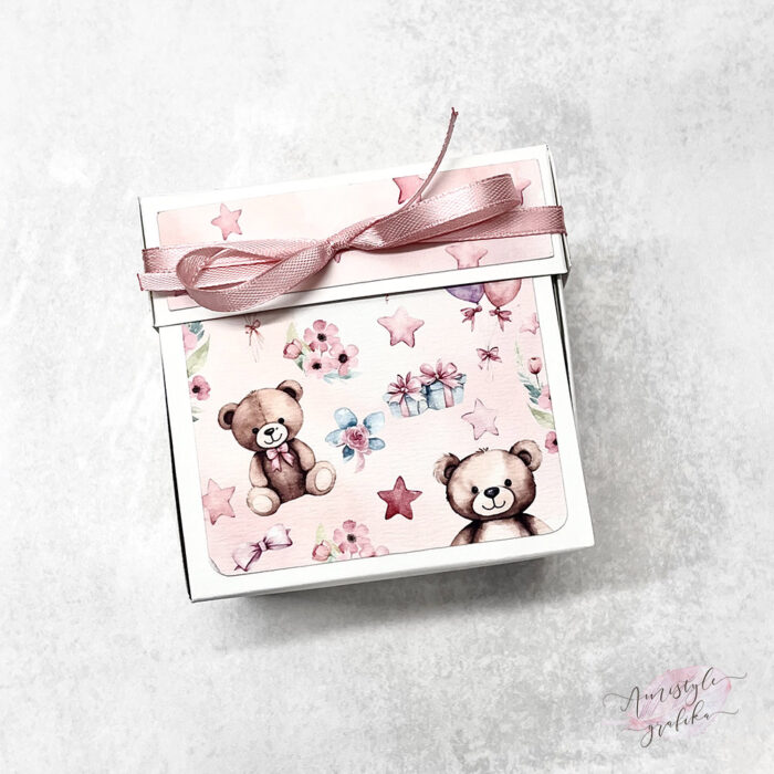 Blush Bear Keresztszülő Felkérő Meglepetésdoboz Blush Bear Keresztszülő Felkérő Meglepetésdoboz