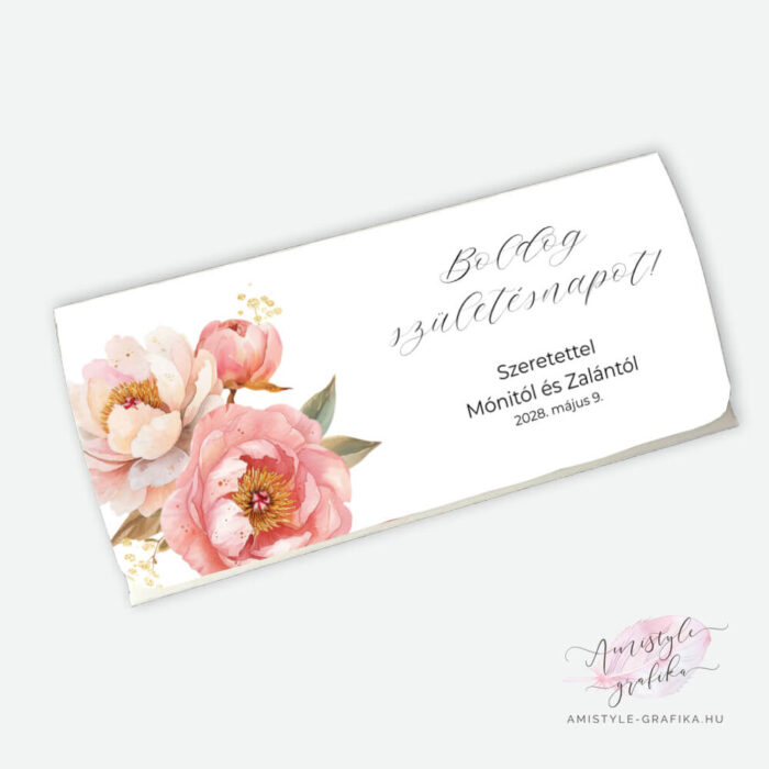 Peony Pénzátadó Boríték - elegáns ajándékpénz átadó - Tetszőleges felirattal Peony Pénzátadó Boríték - elegáns ajándékpénz átadó - Tetszőleges felirattal